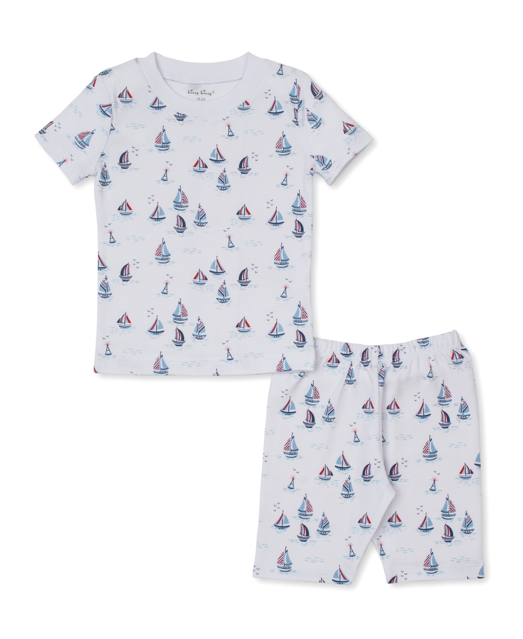 Red, White, & Blue Regatta Short Pajama Set - Kissy Kissy