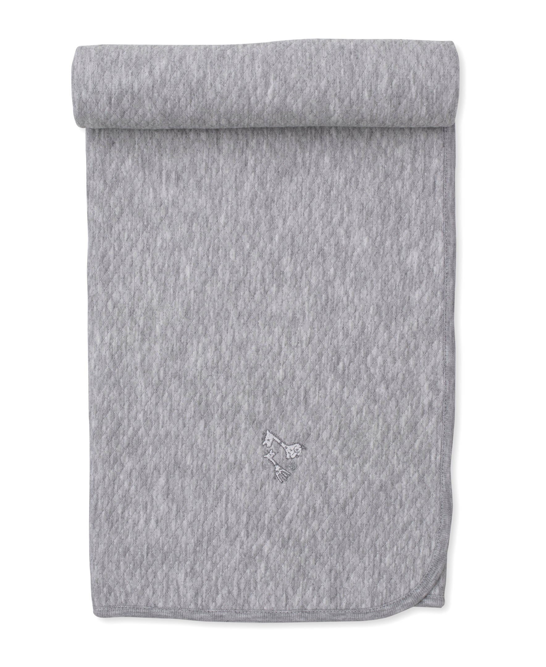 Giraffe Grace Grey Jacquard Blanket - Kissy Kissy