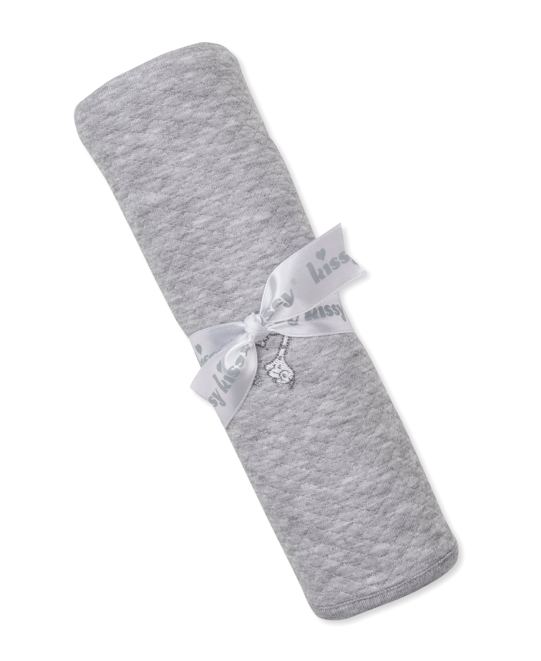 Giraffe Grace Grey Jacquard Blanket - Kissy Kissy