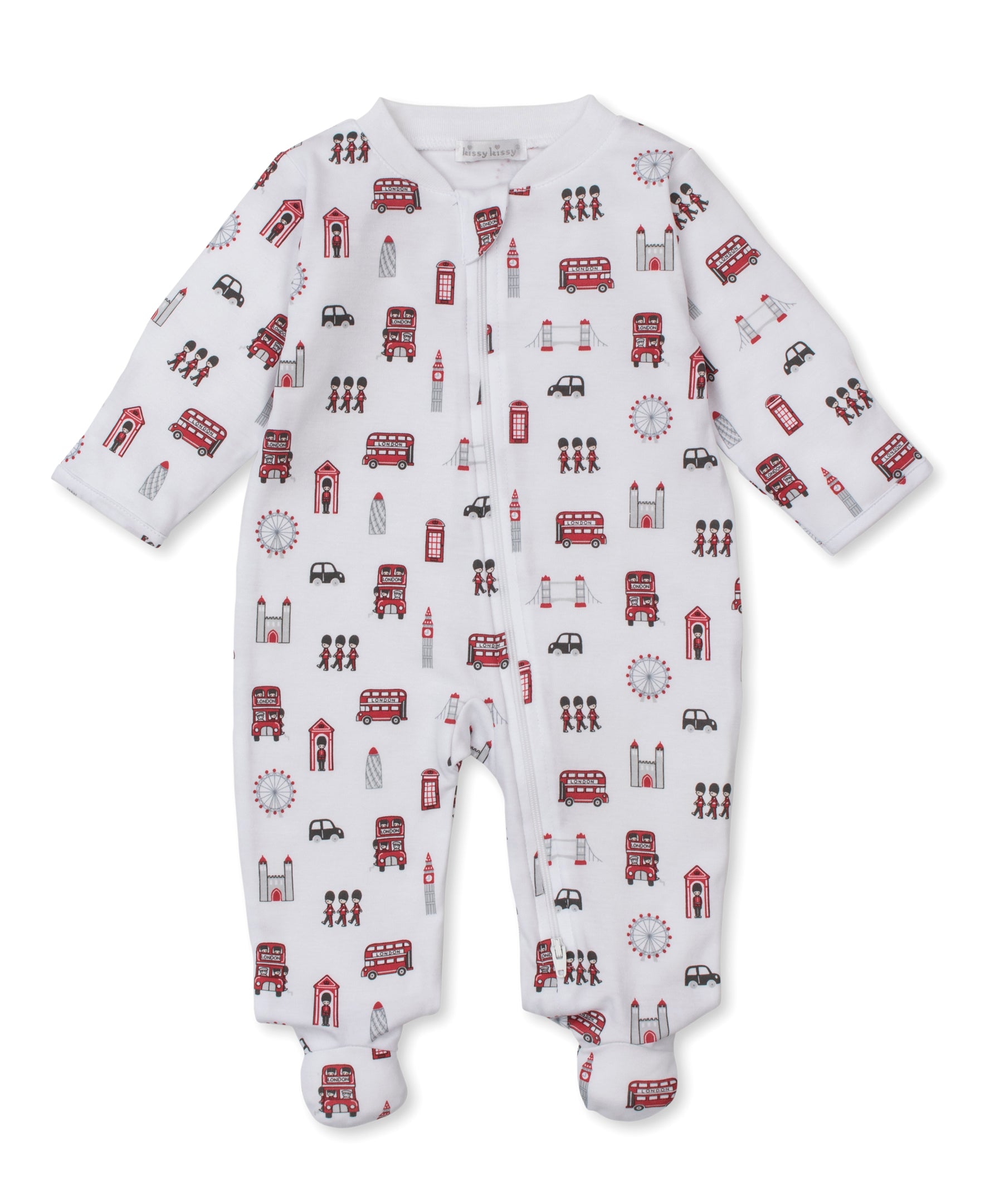 Lively London Zip Footie - Kissy Kissy