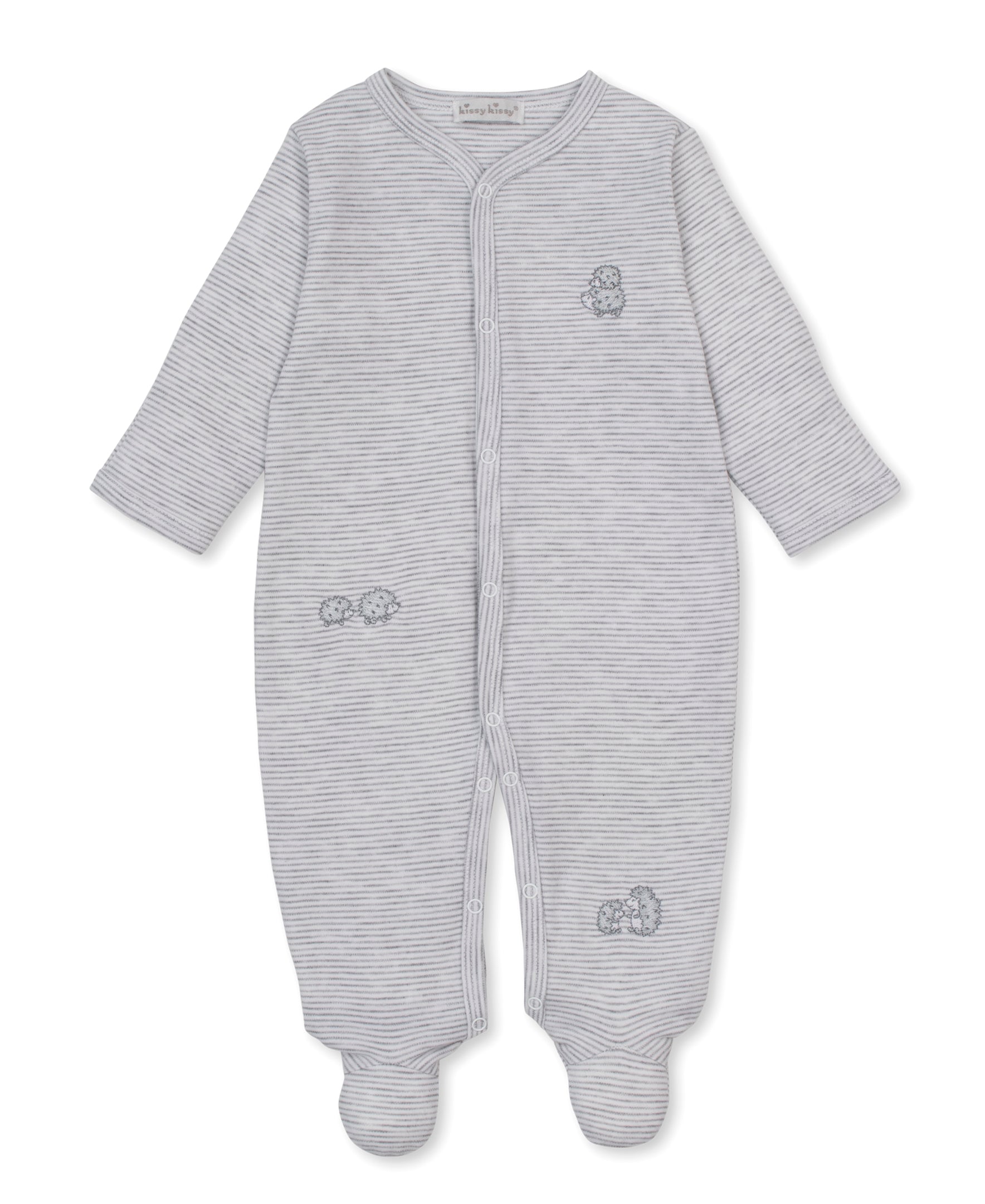 Hedgehogs Little Woods Stripe Footie - Kissy Kissy