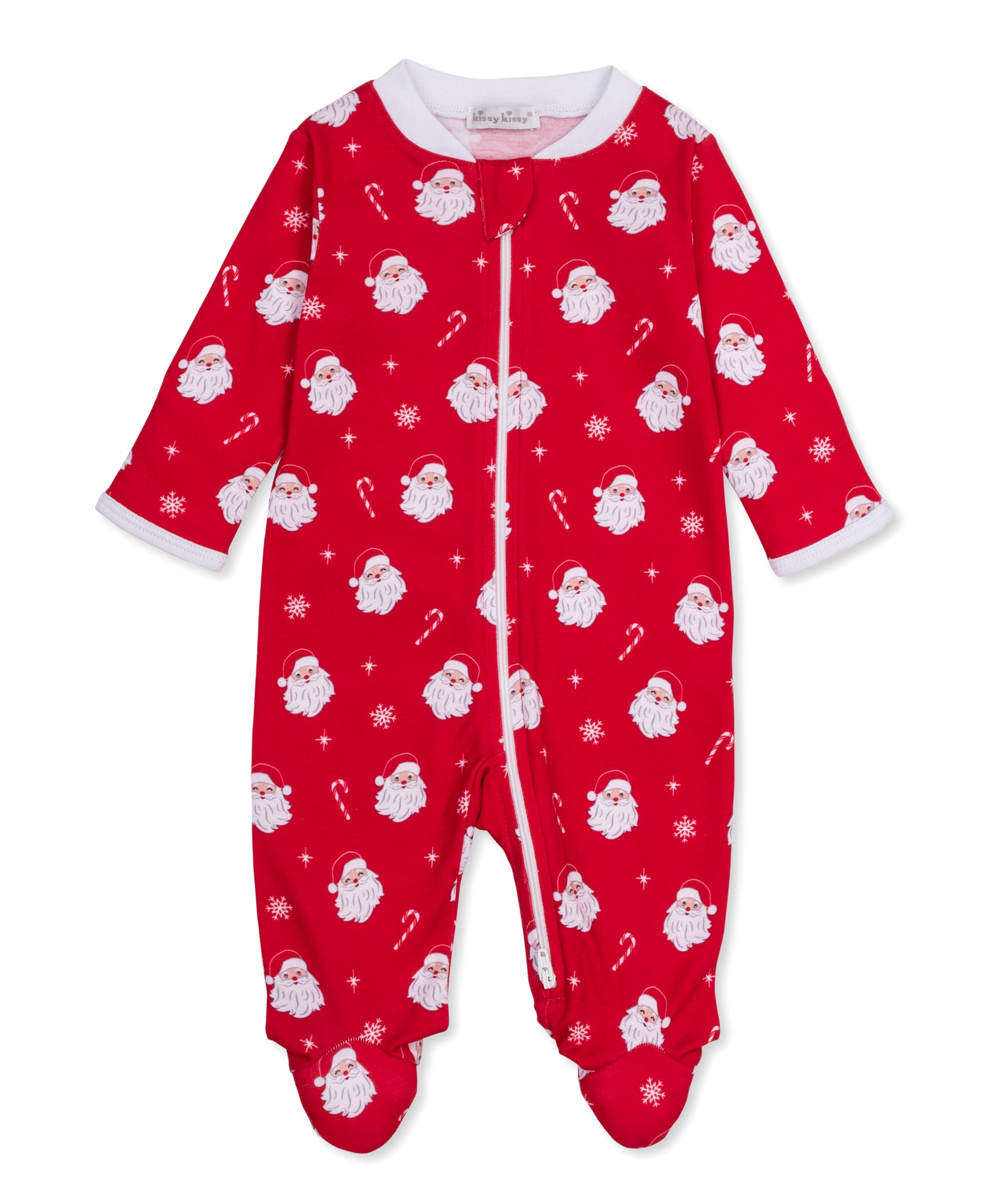 Christmas Santas Zip Footie