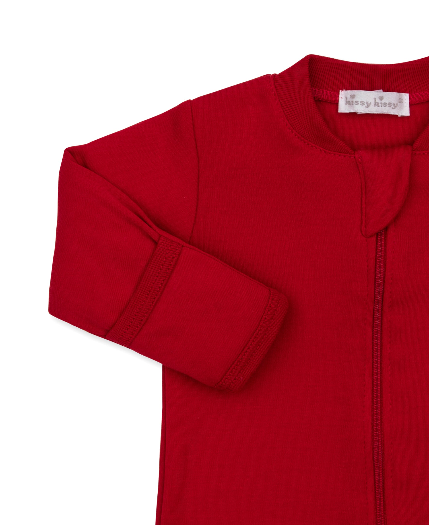 Baby's First Christmas 26 Red Zip Footie