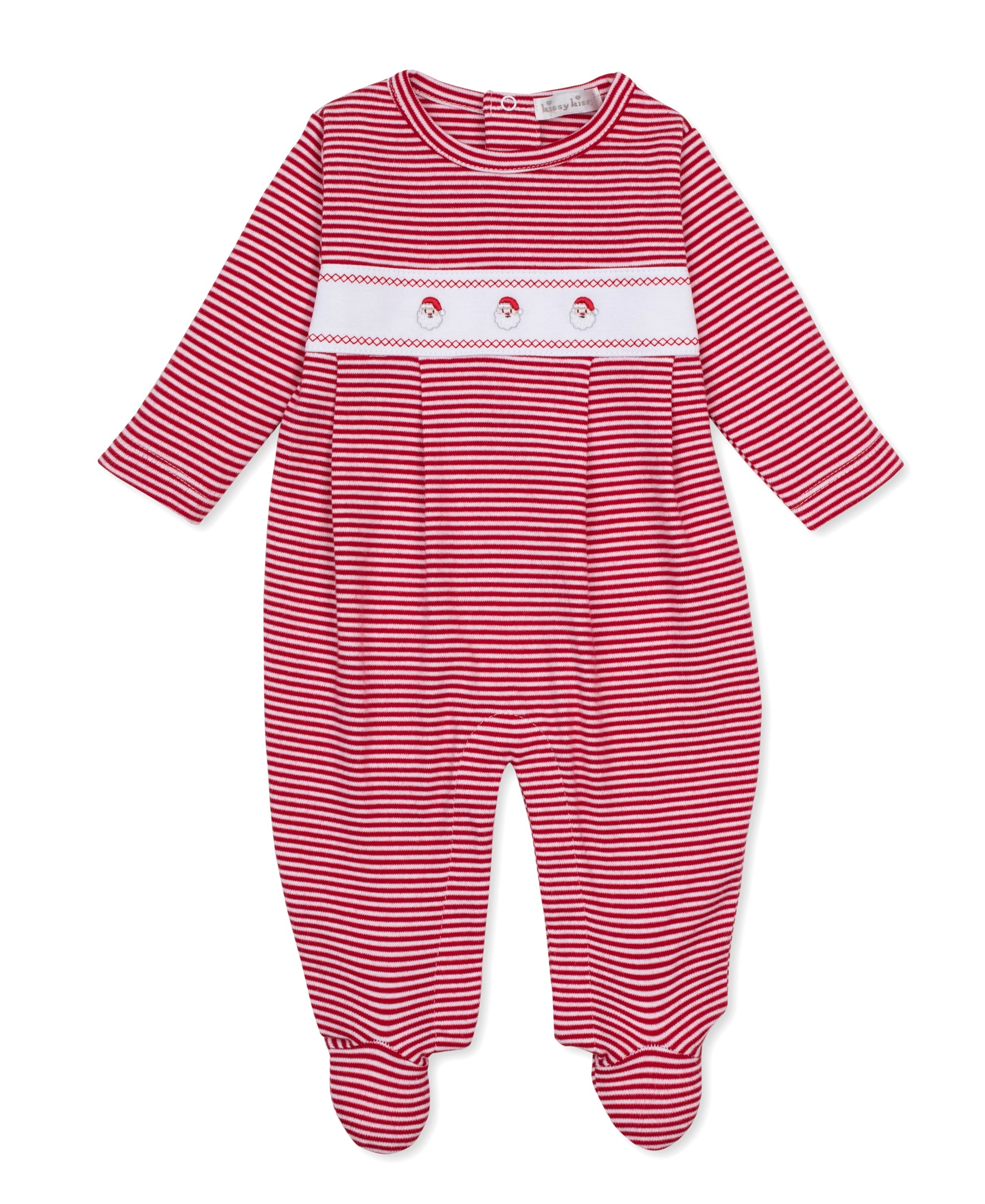 Classic Treasures Holiday 26 Stripe Santa Footie