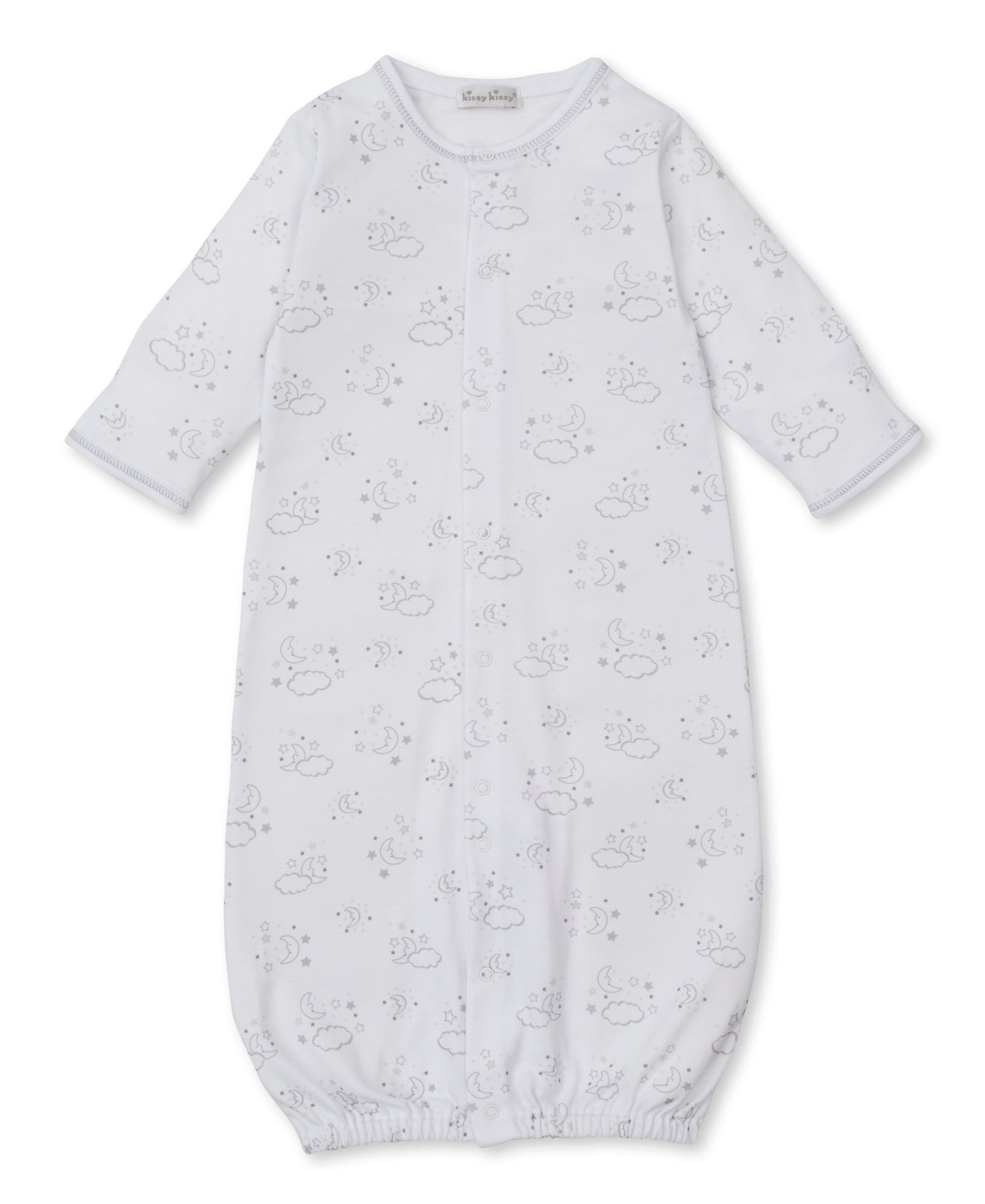 Cheerful Goodnight Silver Convertible Gown - Kissy Kissy