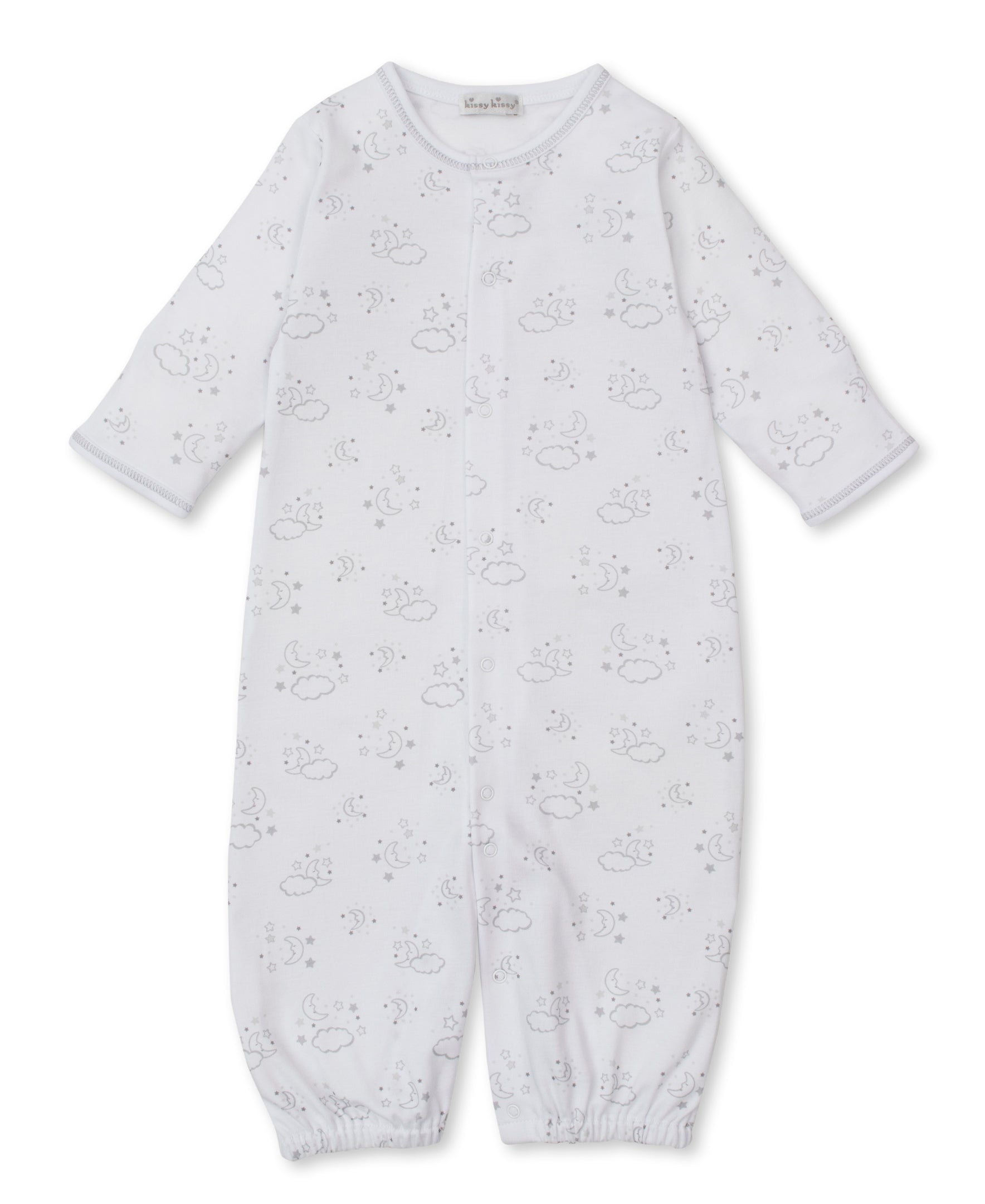 Cheerful Goodnight Silver Convertible Gown - Kissy Kissy