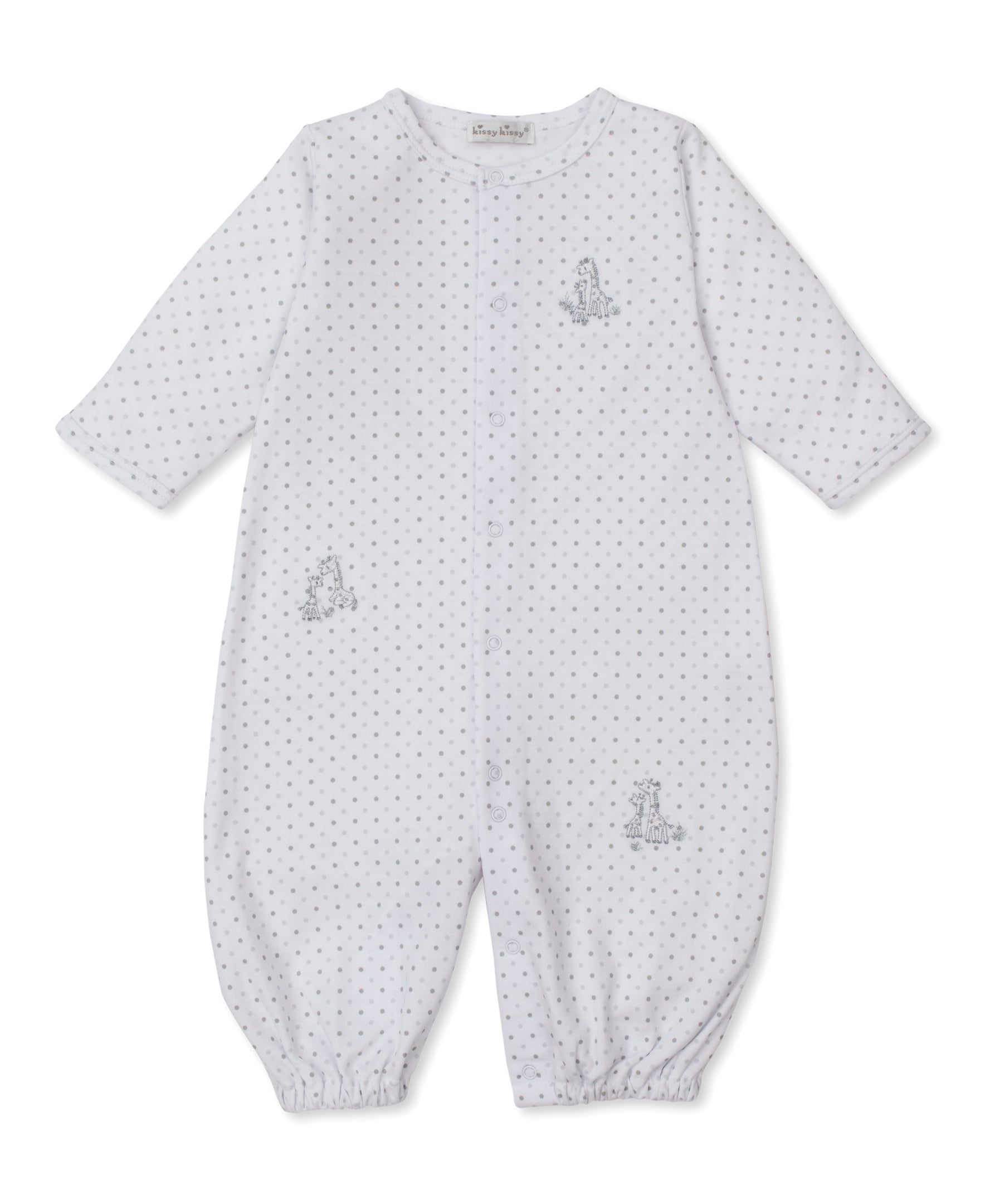 Giraffe Grace Silver Dot Convertible Gown - Kissy Kissy