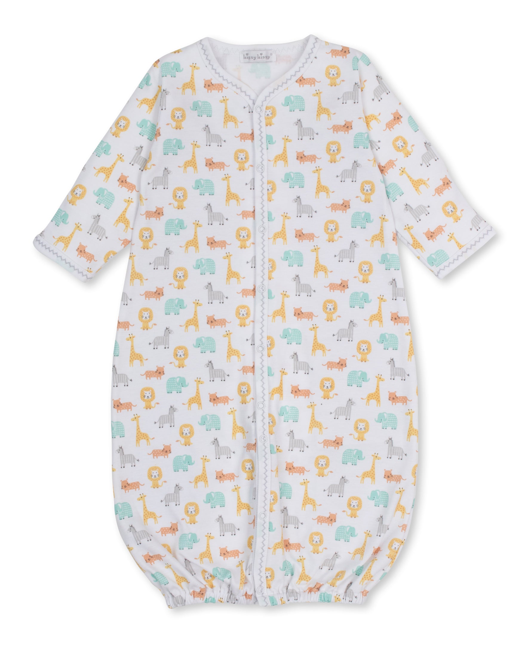 Baby Jungle Crew Convertible Gown - Kissy Kissy