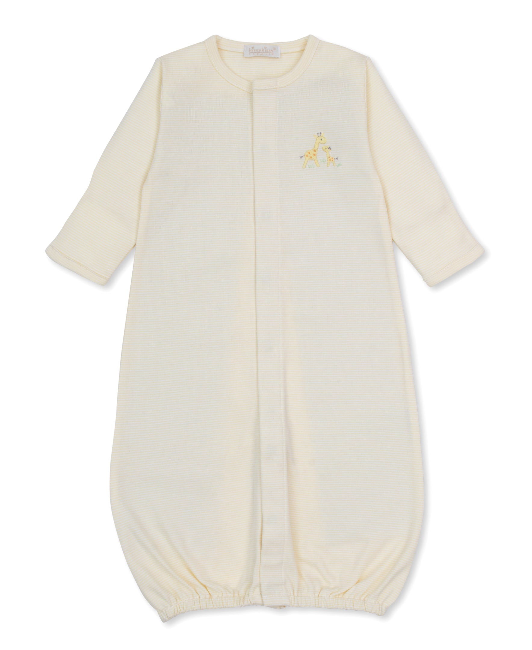Premier Giraffe Love Yellow Hand Emb. Conv. Gown