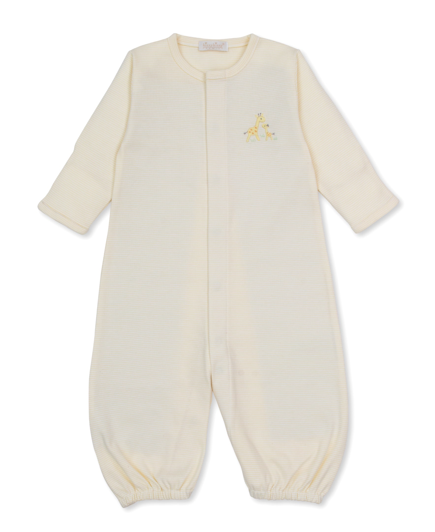Premier Giraffe Love Yellow Hand Emb. Conv. Gown