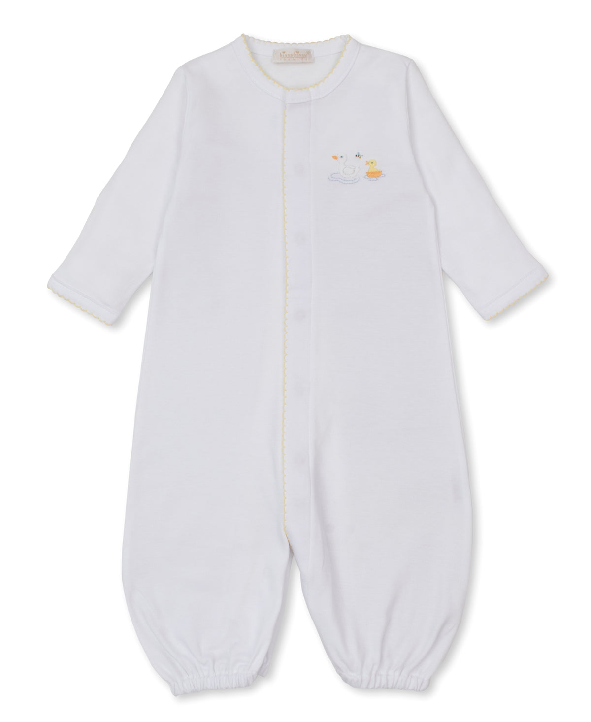 Premier Ducks Day Out White Hand Emb. Conv. Gown - Kissy Kissy