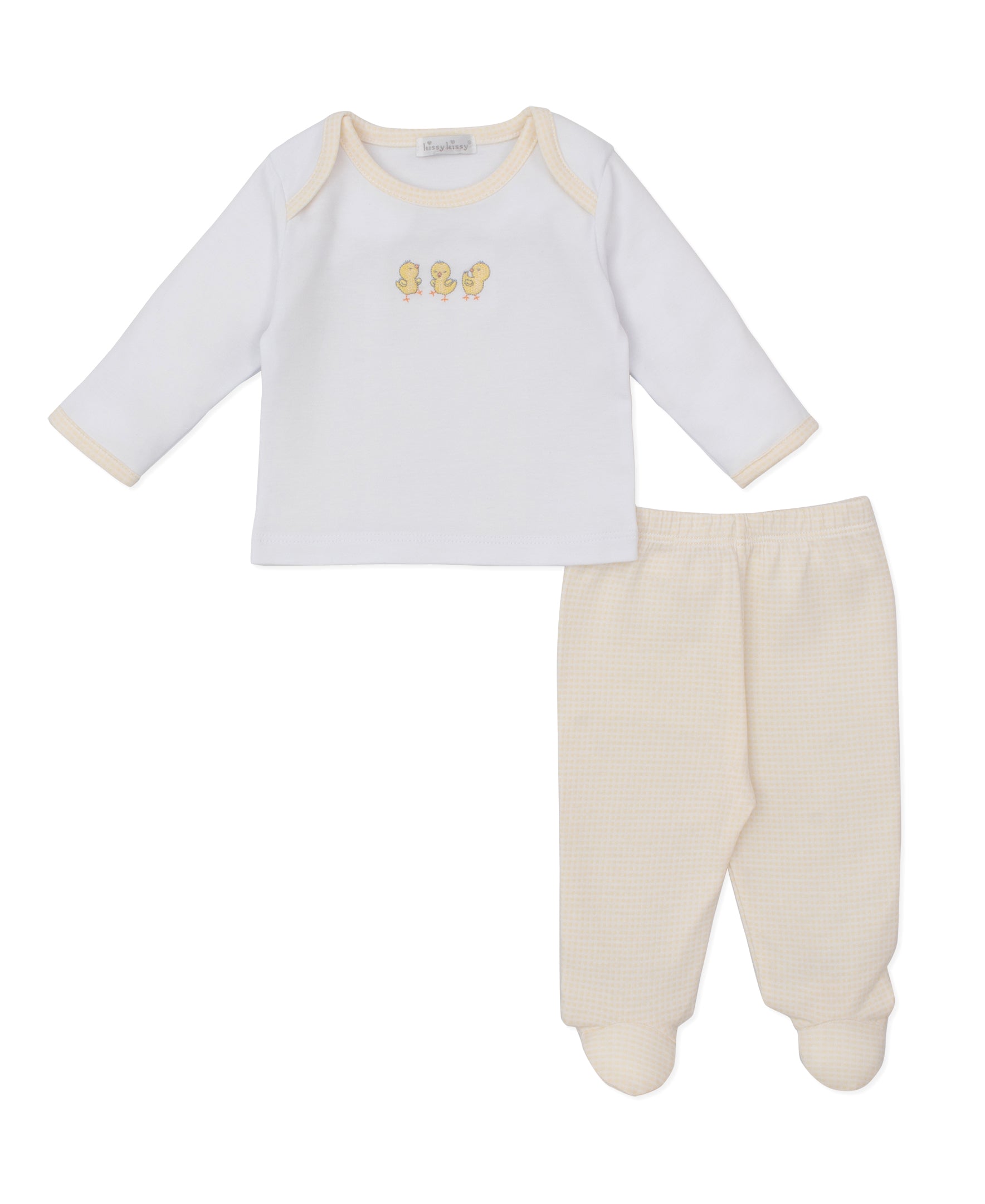 Cheery Chicks Footed Pant Set - Kissy Kissy