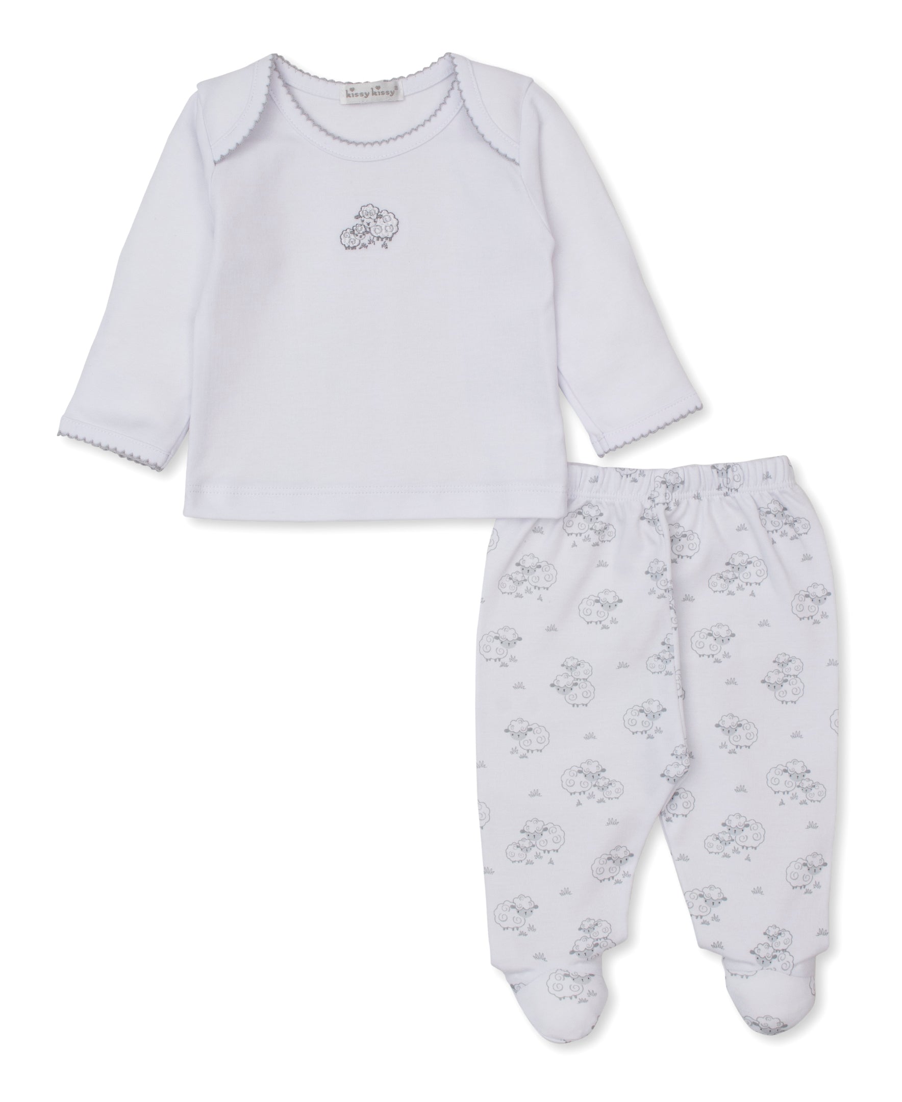 Sweet Sheep Silver Footed Pant Set