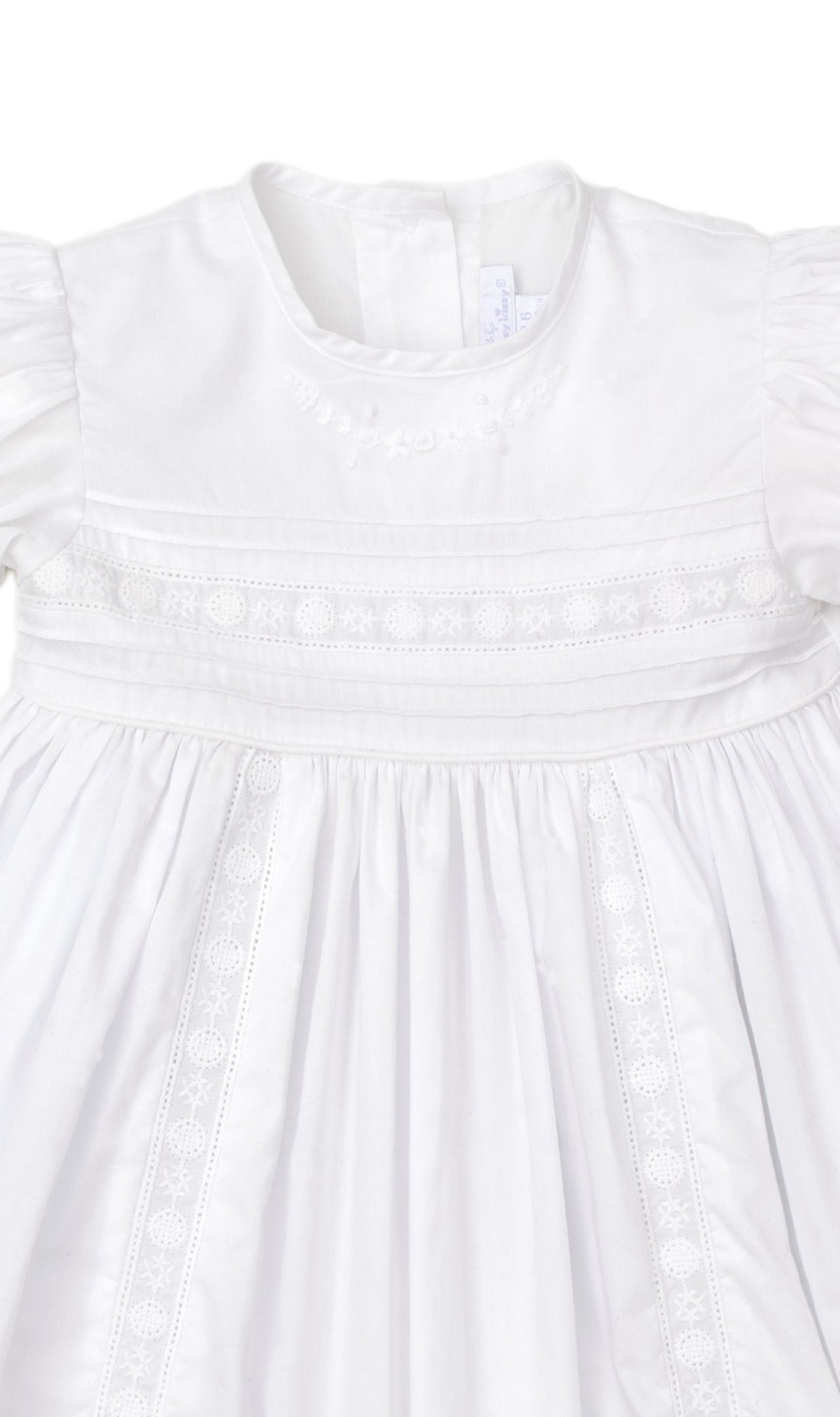 NEW Nicole Christening Long Sleeve Gown & Hat Set - Kissy Kissy