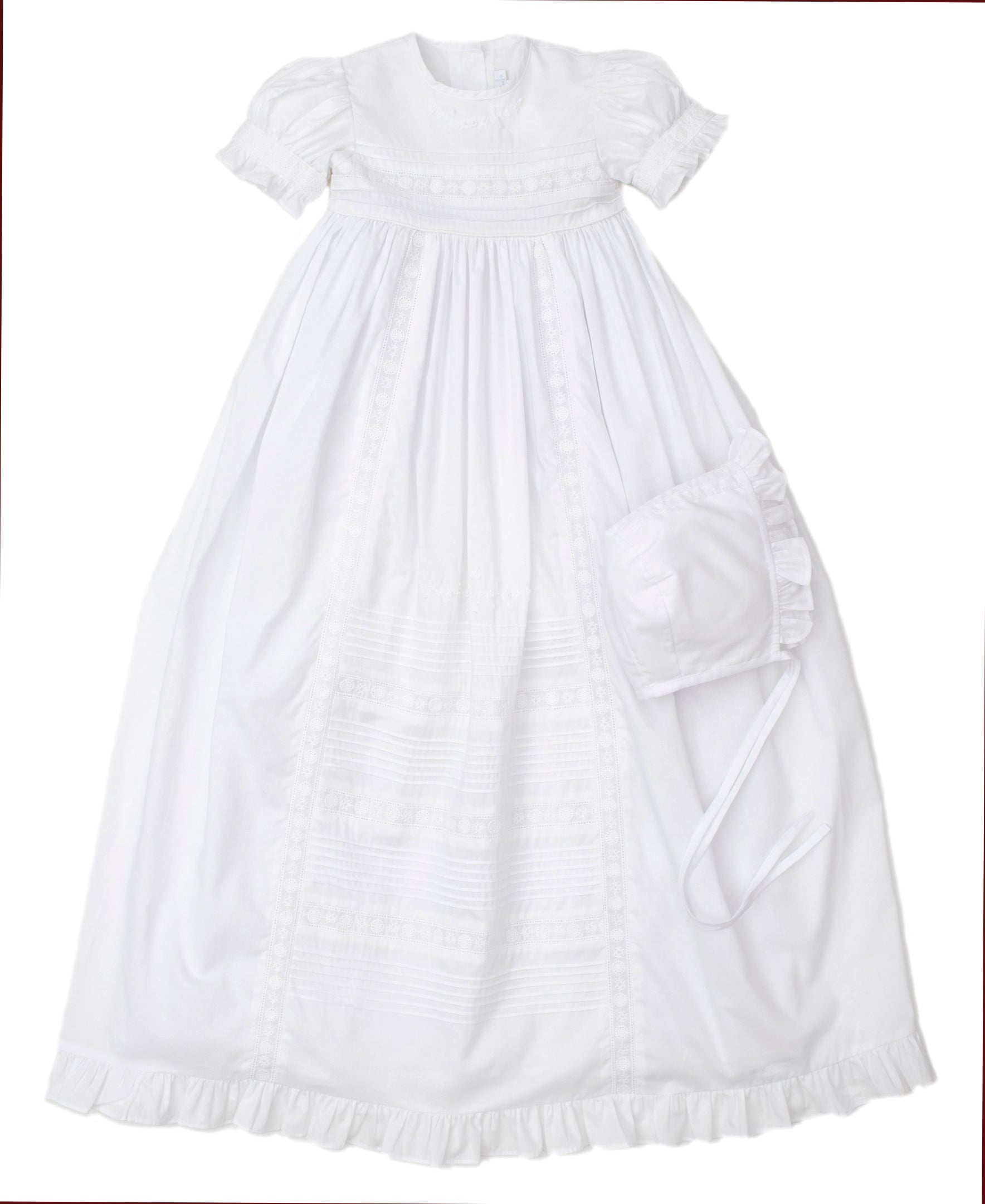NEW Nicole Christening Gown & Hat Set