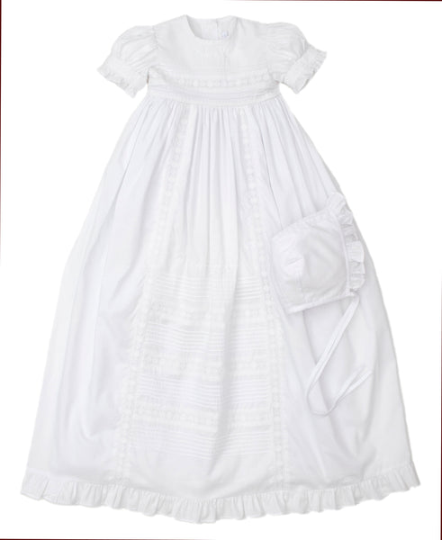Kissy Kissy | Softer Than Soft | Nicole Christening Gown & Hat Set | Size: 12-18m