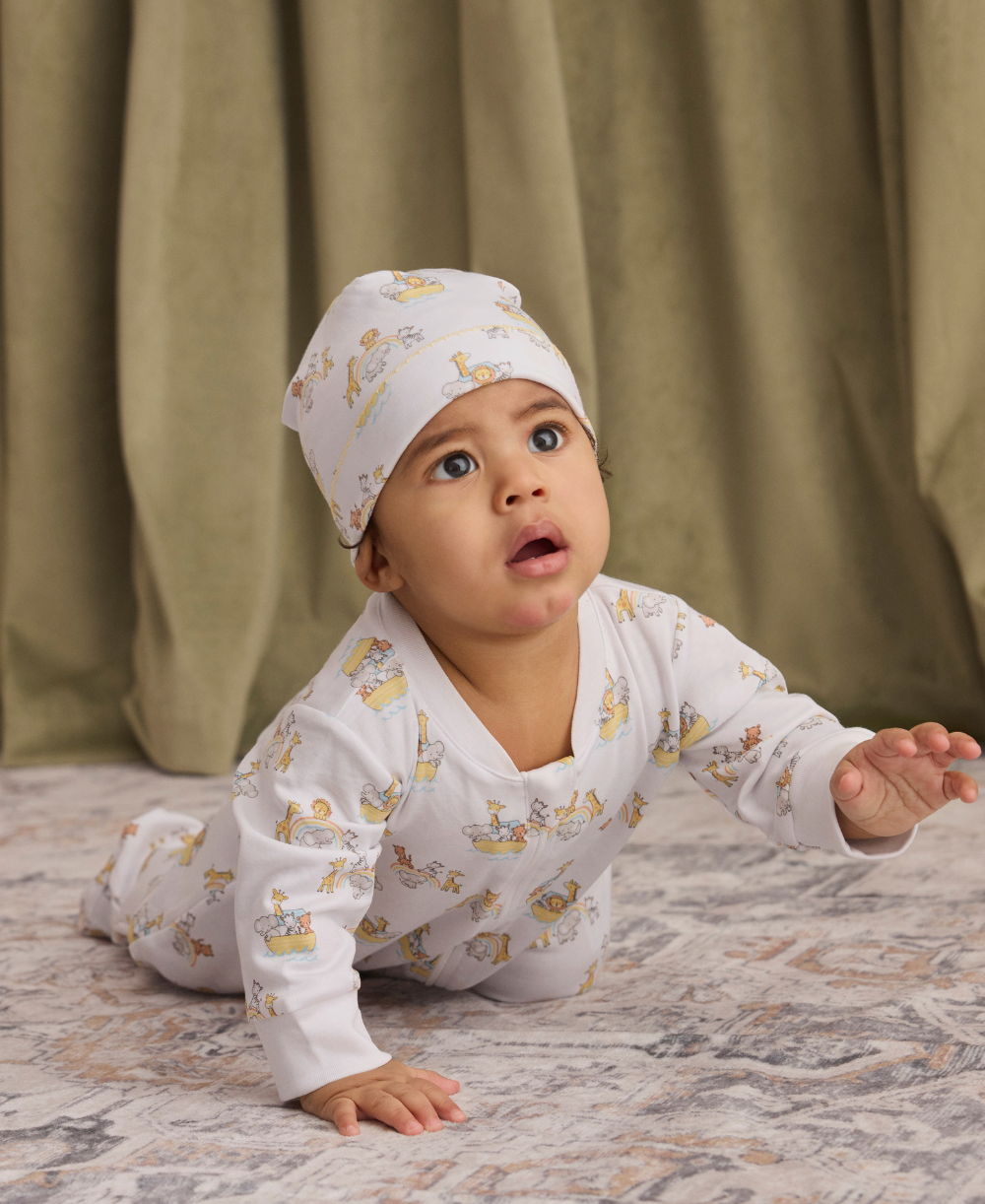 Noah's Journey Zip Footie - Kissy Kissy