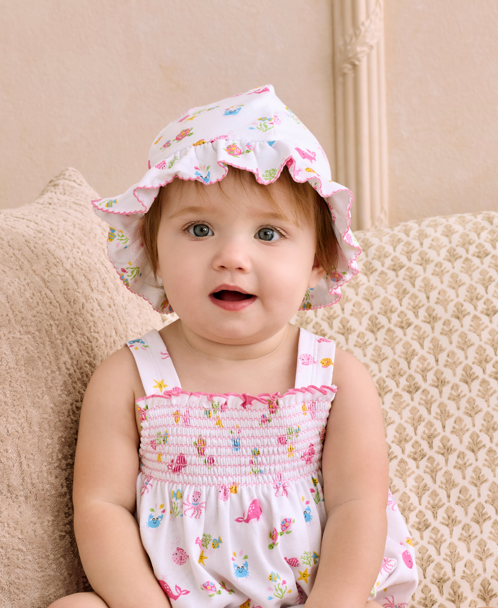 Ocean Antics Pink Floppy Hat - Kissy Kissy