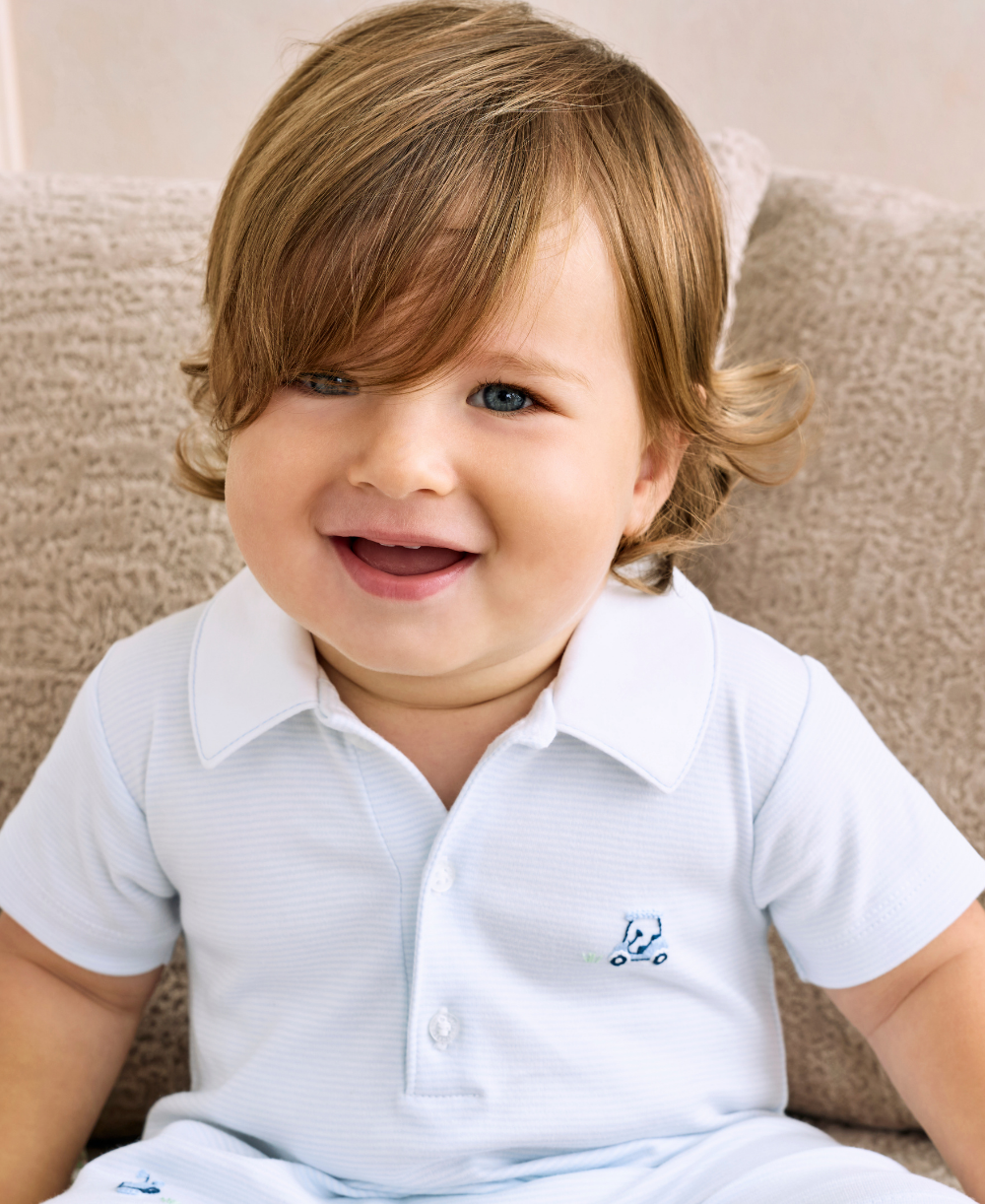 Premier Golf Championship Hand Emb. Short Playsuit w/ Collar