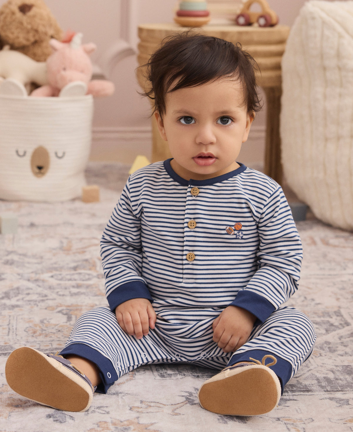 Recreation Sports Stripe Playsuit - Kissy Kissy