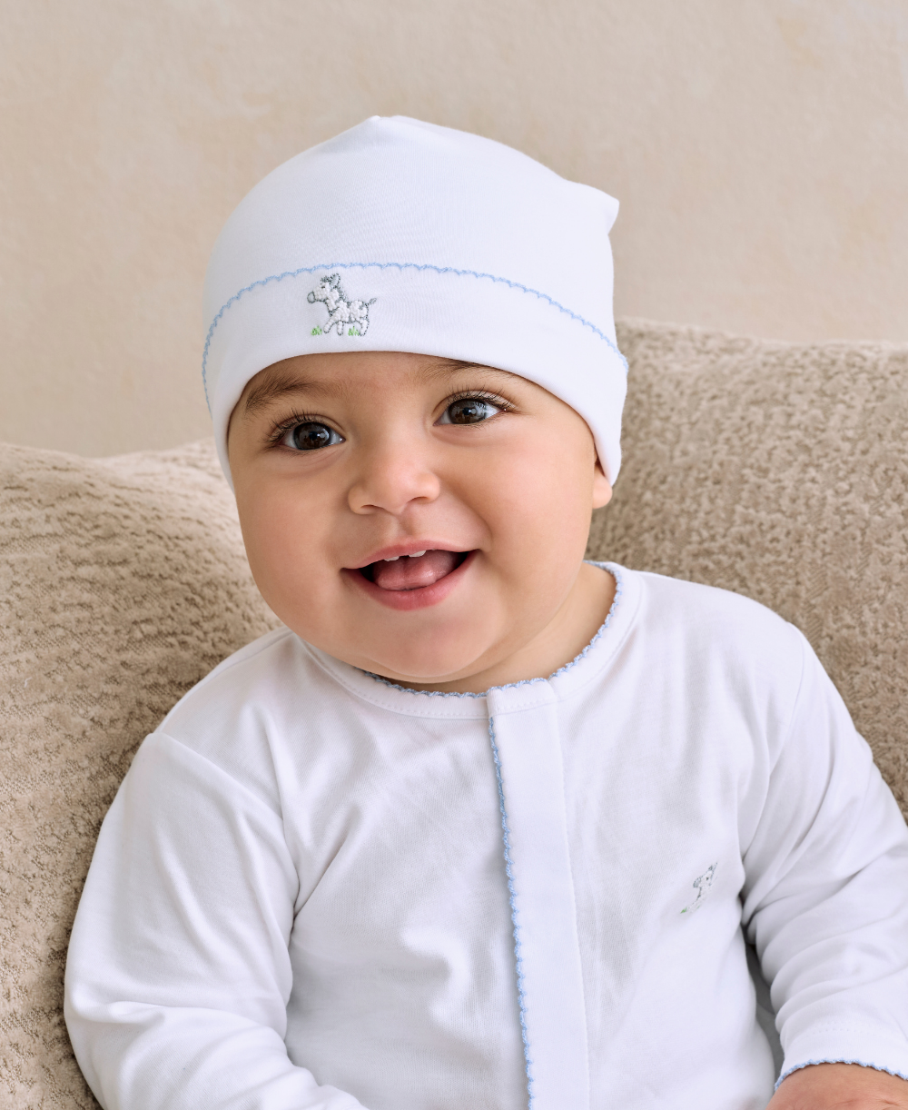 SCE Safari Party White/Blue Hand Emb. Hat