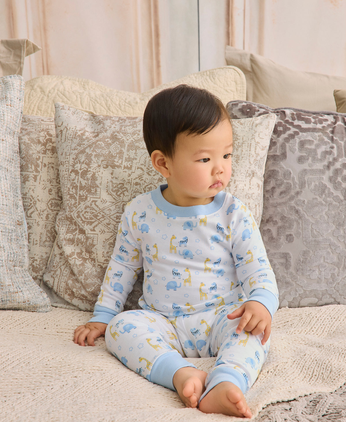Safari Party Blue Pajama Set - Kissy Kissy