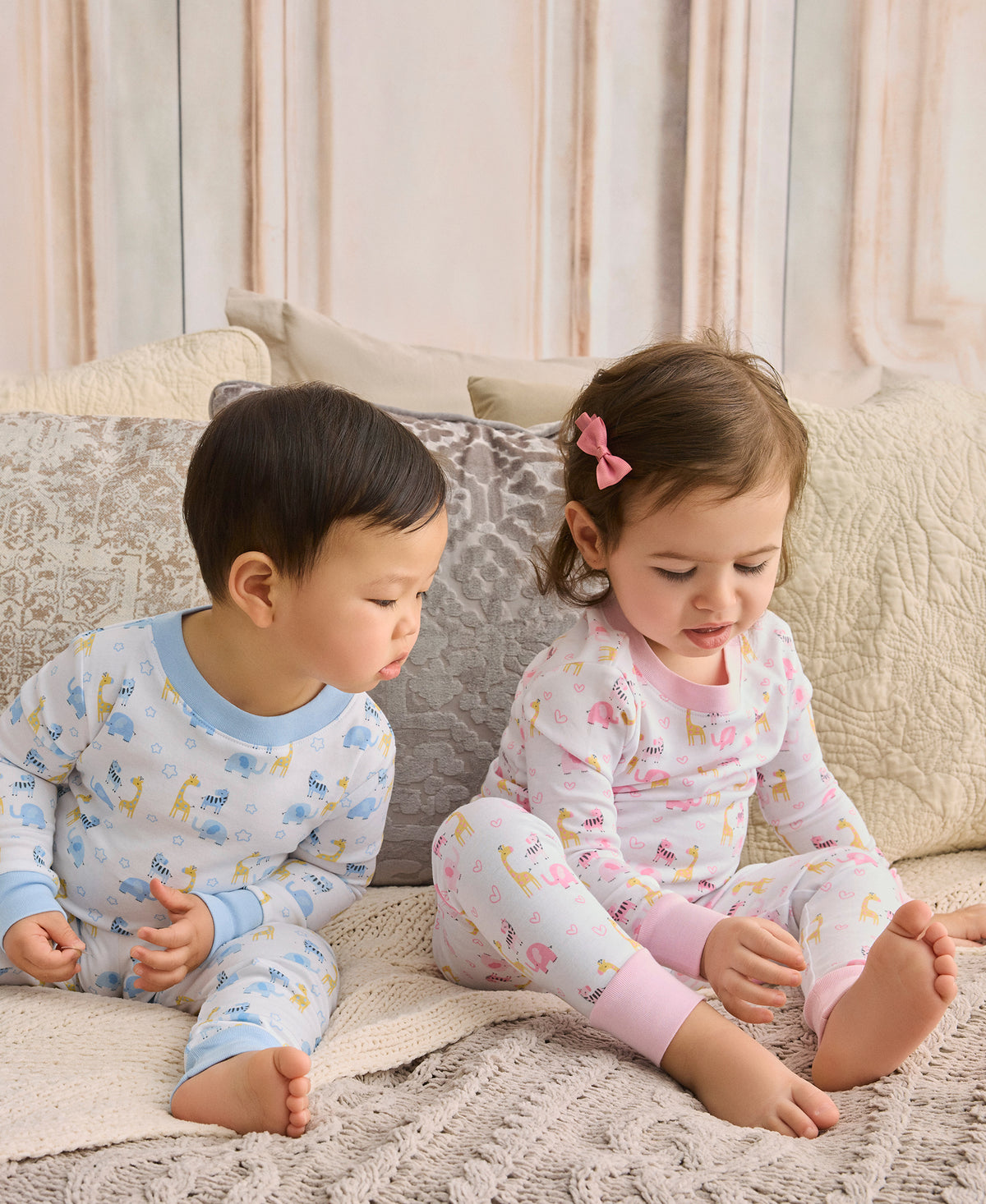 Safari Party Pink Pajama Set - Kissy Kissy