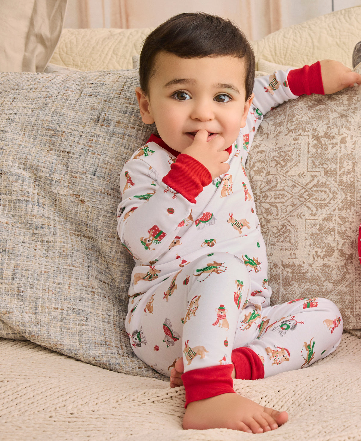 Santa's Merry Pups Pajama Set - Kissy Kissy