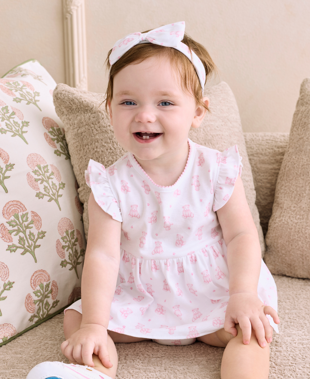 Teddy Bears Pink Bodysuit Dress - Kissy Kissy