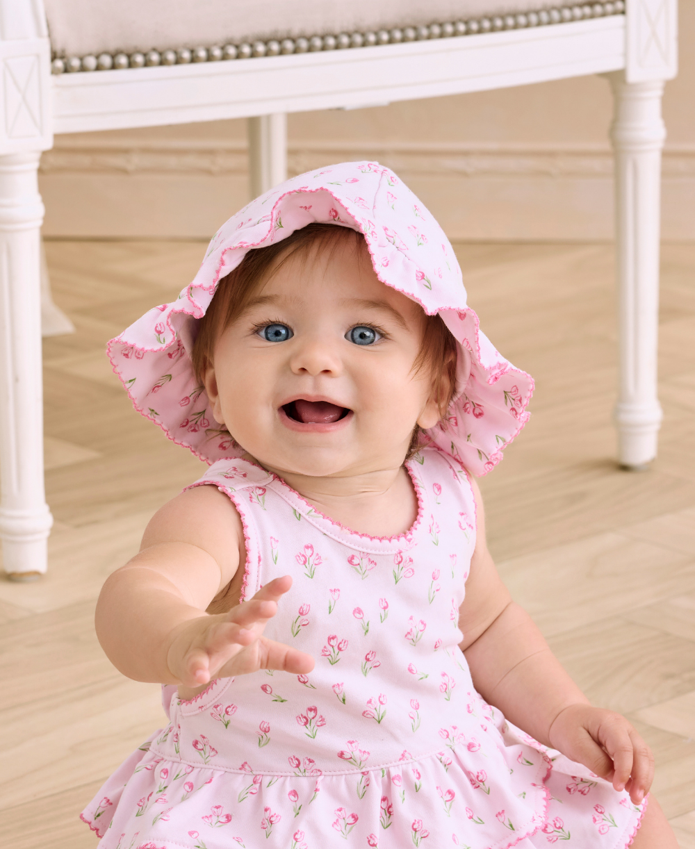 Timeless Tulips Pink Floppy Hat