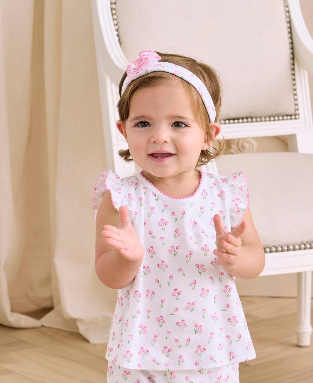 Timeless Tulips White Headband