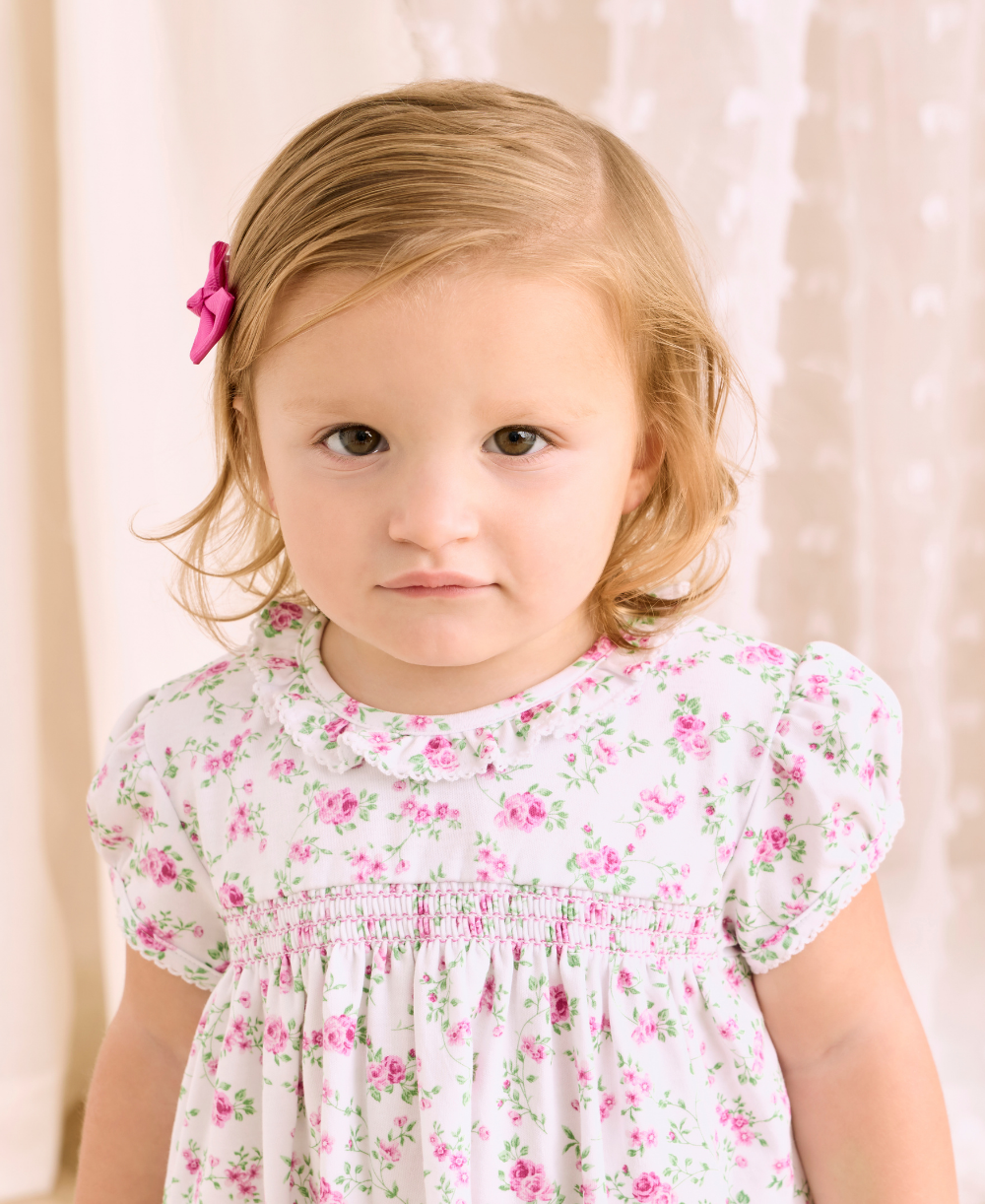 Victorian Roses Smocked Dress Set