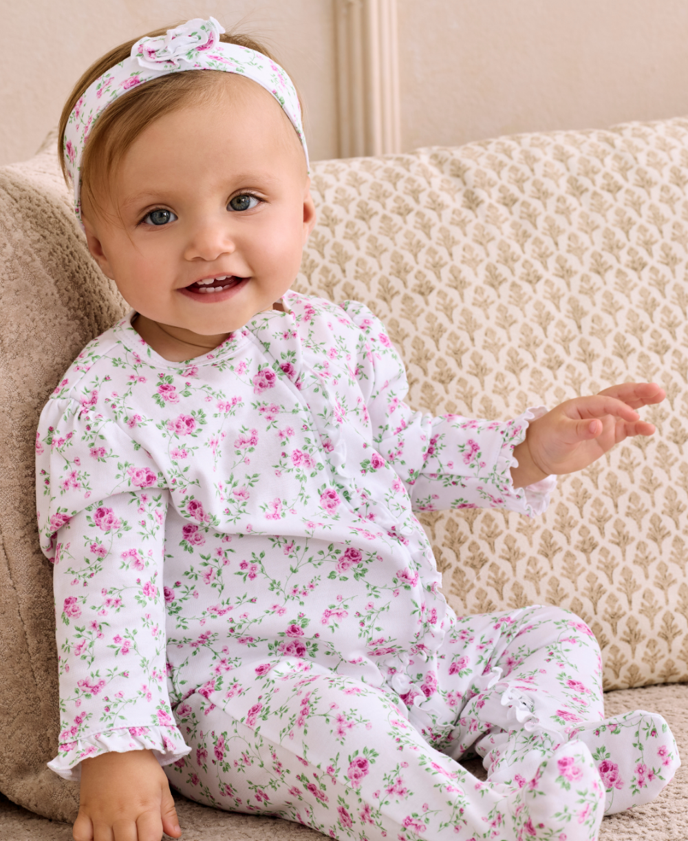 Victorian Roses Zip Footie