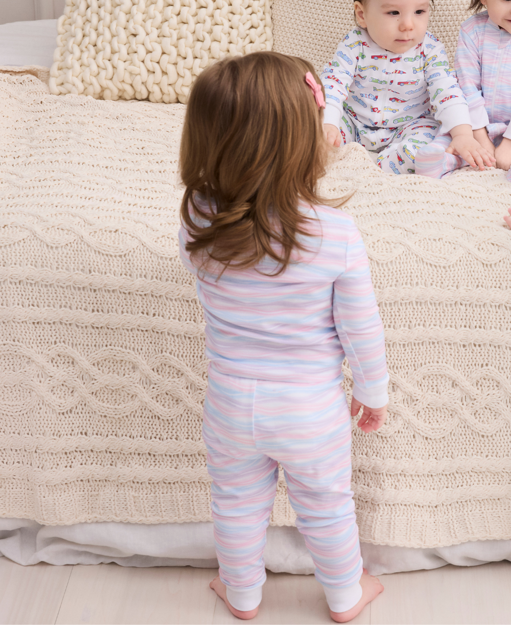 Watercolor Swirls Pajama Set - Kissy Kissy