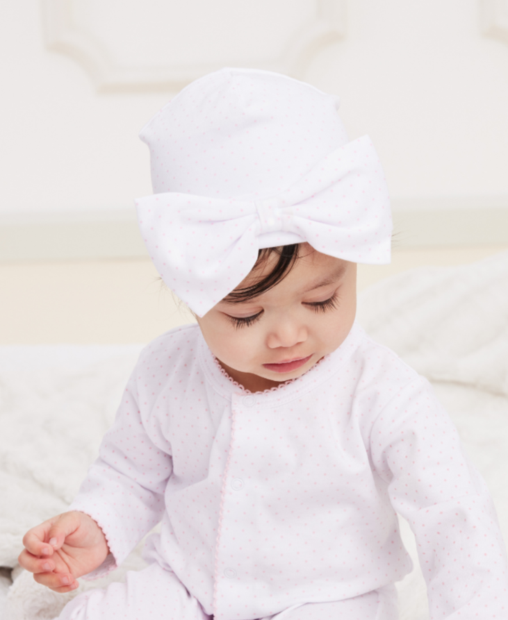 White/Pink New Kissy Dots Novelty Hat - Kissy Kissy