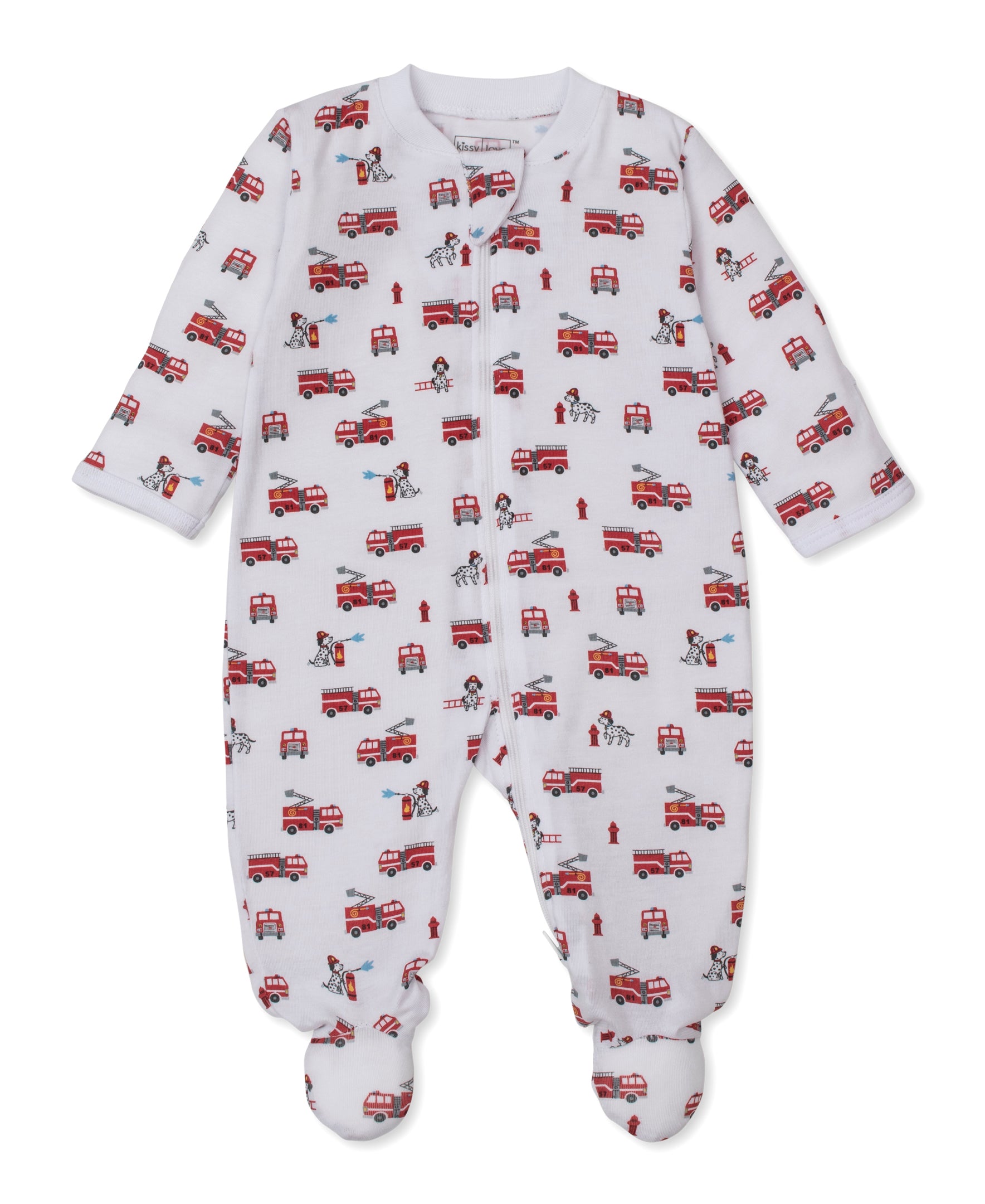 Kissy Love Brave Firefighters StretchFlex Zip Footie - Kissy Kissy