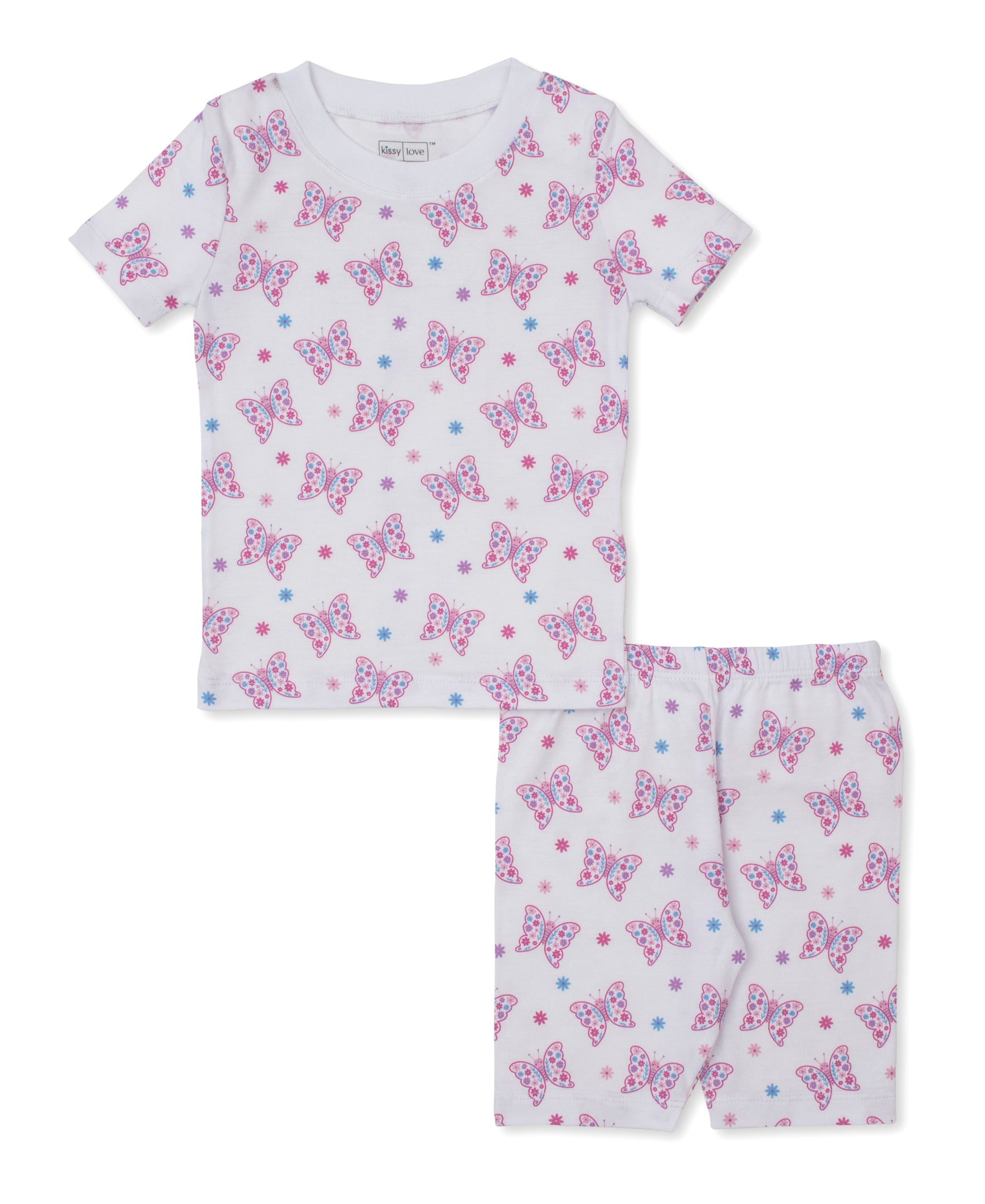 Kissy Love Flutterby Flowers StretchFlex Short Pajama Set