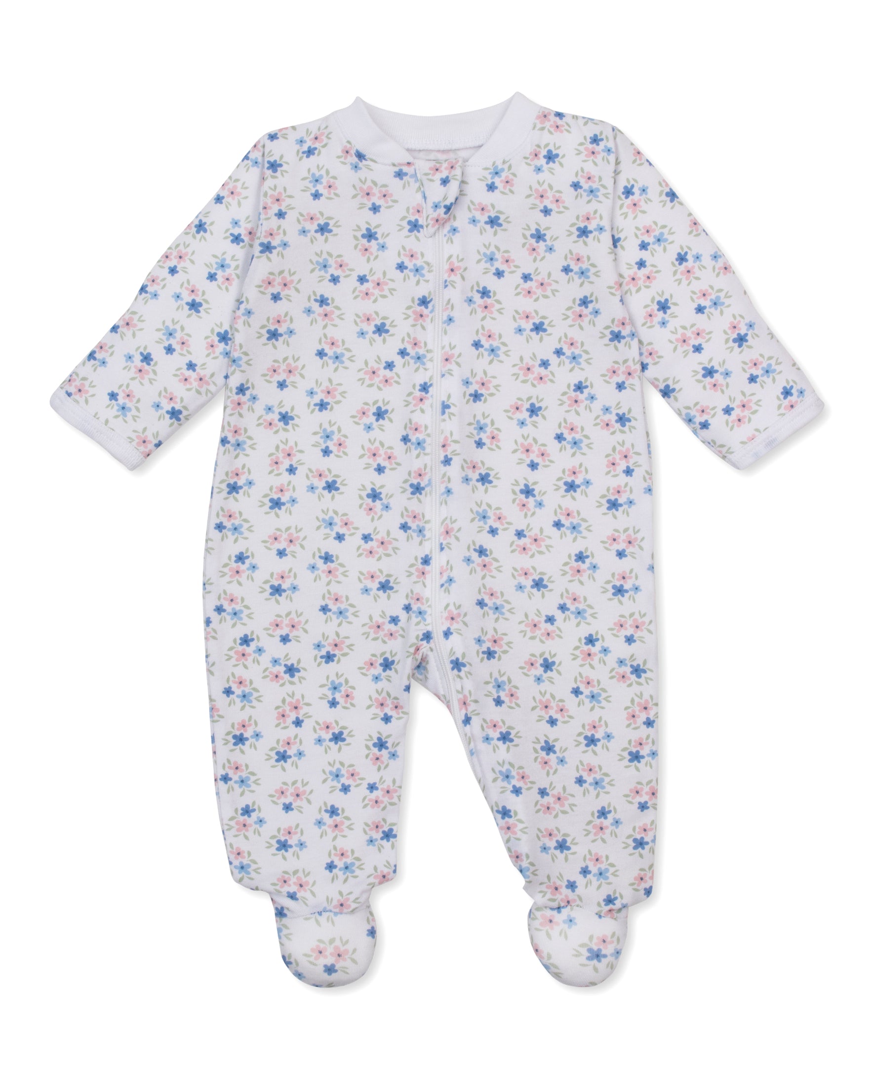 Kissy Love Petal Party StretchFlex Zip Footie