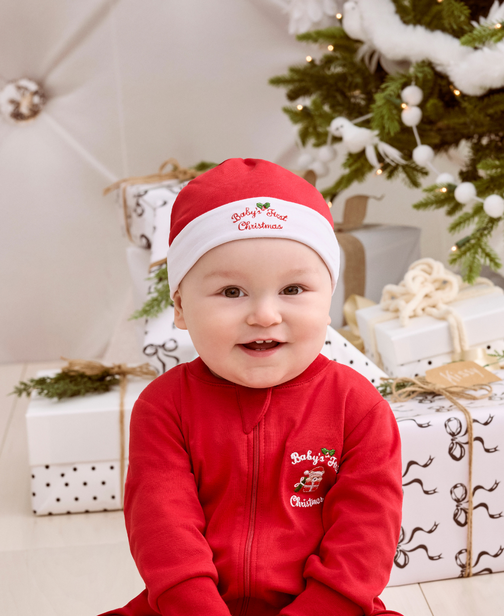 Baby's First Christmas 25 Stocking Hat - Kissy Kissy