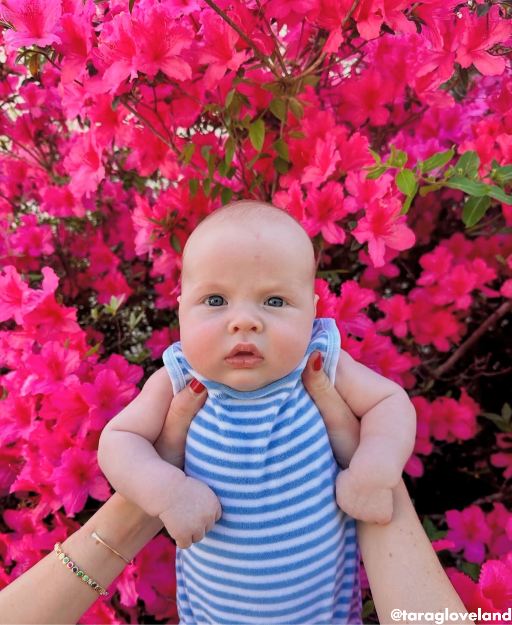 Cabana Terry Stripes Light Blue Bubble - Kissy Kissy