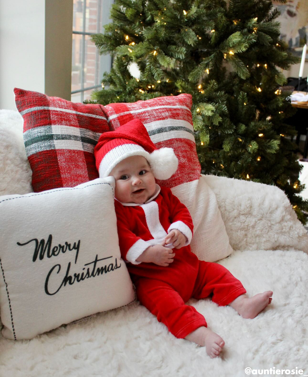 North Pole Reindeer Velour Playsuit - Kissy Kissy