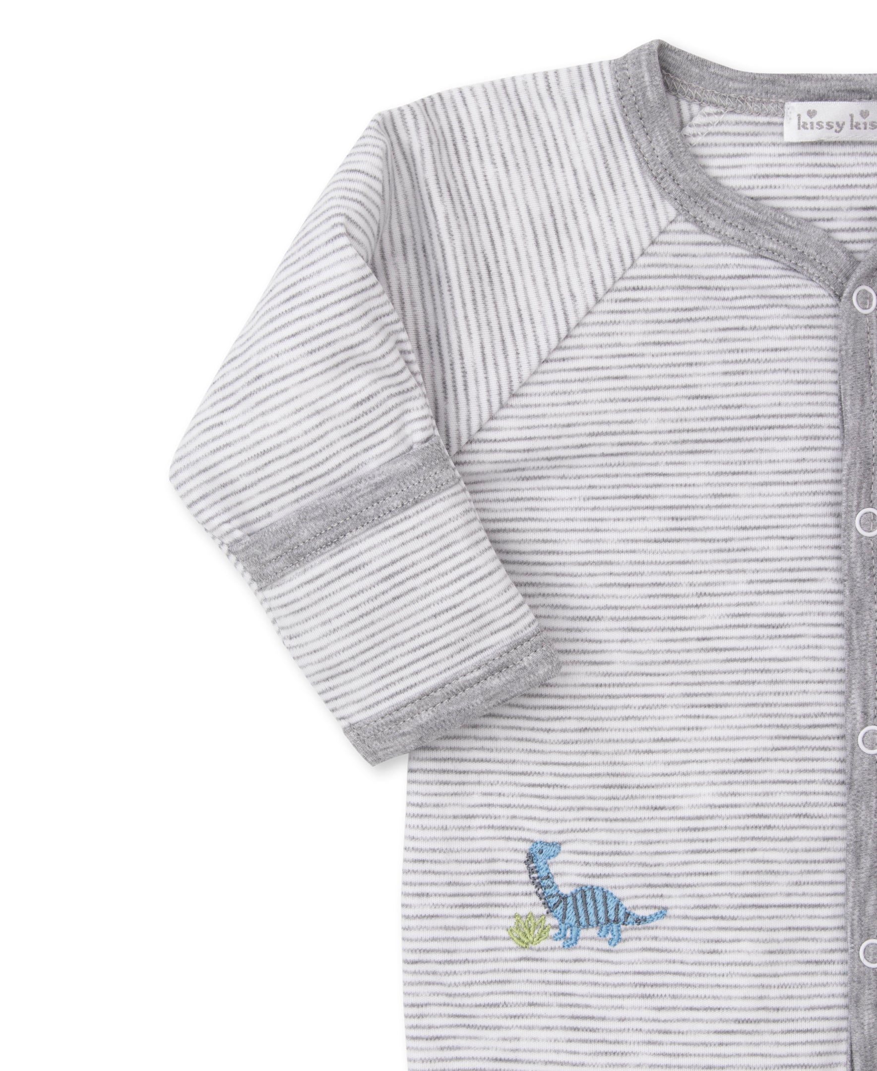 Dino Dynamos Stripe Footie - Kissy Kissy