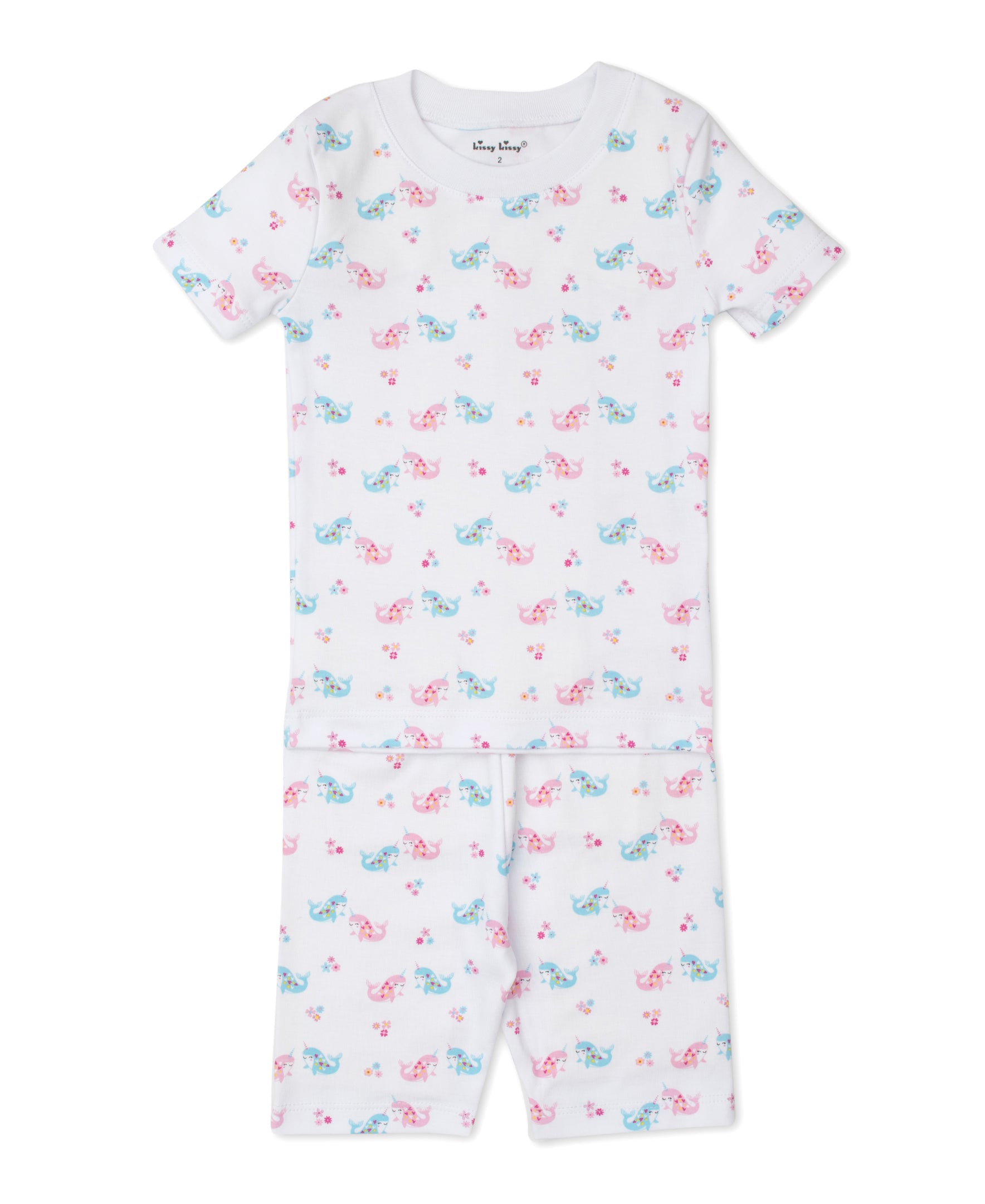 Nomad Narwhals Short Toddler Pajama Set - Kissy Kissy