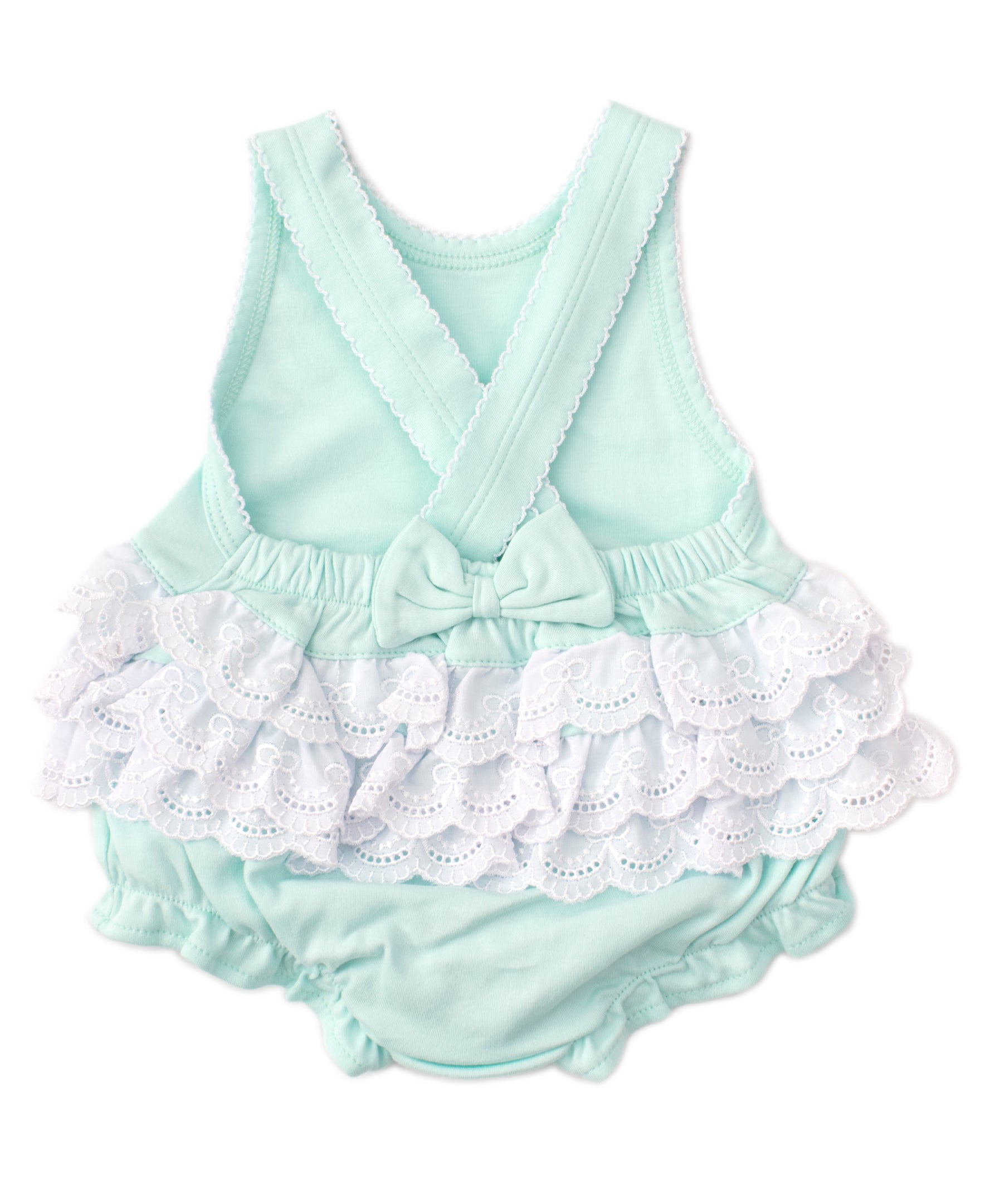 Elegant Eyelet Mint Bubble - Kissy Kissy